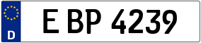 Trailer License Plate